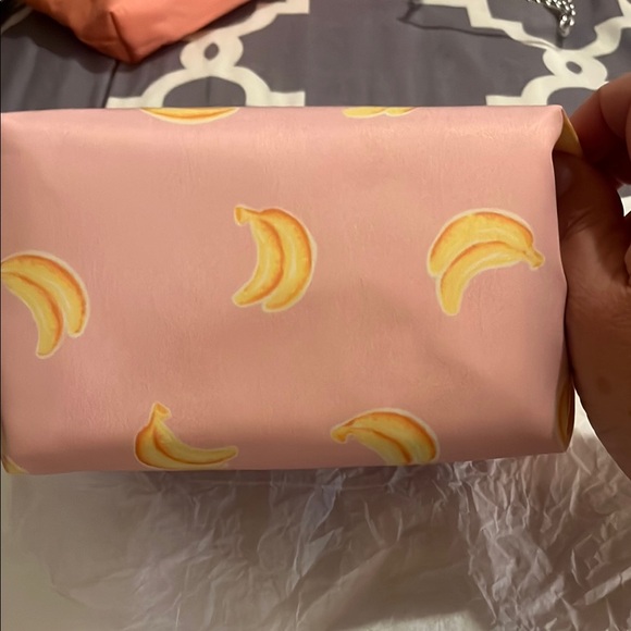 Coach Pink Banana Print Cosmetic Bag - NWT - Picture 3 of 12